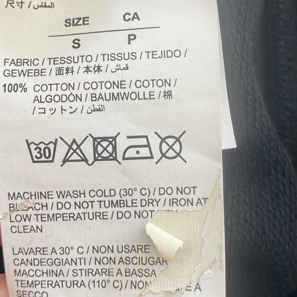 OFF-WHITE 3D Line Diag Arrows Logo Sweatshirt in Washed Black, Size Small - Picture 14 of 16